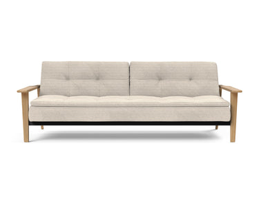 Dublexo Frej sovesofa i 594 Corduroy Ivory, set forfra