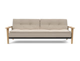 Dublexo Frej sovesofa i 612 Blida Sand Grey, set forfra