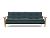 Dublexo Frej sovesofa i 851 Mahoga Dark Blue, set forfra