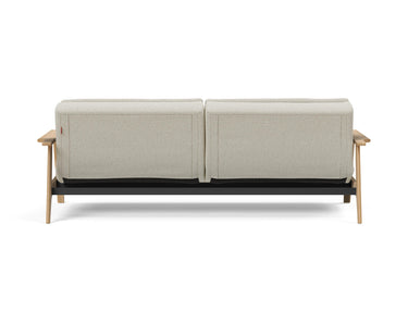 Dublexo Frej sovesofa i 527 Mixed Dance Natural, set bagfra