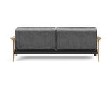 Dublexo Frej sovesofa i 563 Twist Charcoal, set bagfra