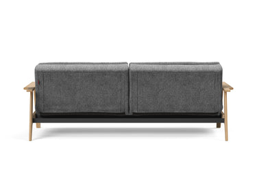 Dublexo Frej sovesofa i 563 Twist Charcoal, set bagfra