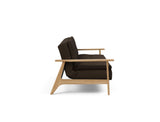 Dublexo Frej sovesofa i 358 Taura Chocco, set fra siden