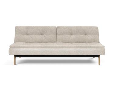 Dublexo Eik sovesofa i 280 Avella Sand, set forfra