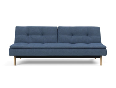 Dublexo Eik sovesofa i 302 Weda Blue, set forfra