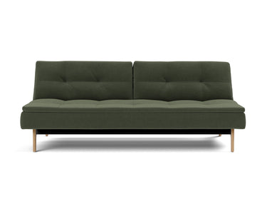 Dublexo Eik sovesofa i 413 Esina Olive Green, set forfra