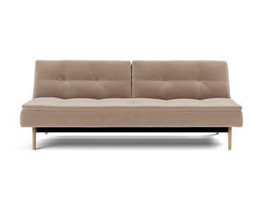 Dublexo Eik sovesofa i 417 Esina Mocha, set forfra