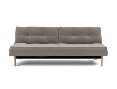 Dublexo Eik sovesofa i 418 Esina Truffle, set forfra