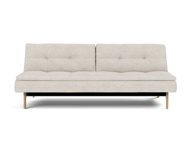 Dublexo Eik sovesofa i 470 Yuveno Natural, set forfra