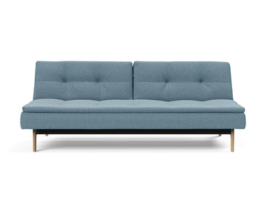 Dublexo Eik sovesofa i 525 Mixed Dance Light Blue, set forfra