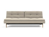Dublexo Eik sovesofa i 539 Bouclé Beige, set forfra
