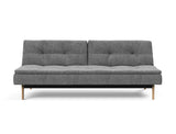 Dublexo Eik sovesofa i 563 Twist Charcoal, set forfra