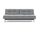 Dublexo Eik sovesofa i 565 Twist Granite, set forfra