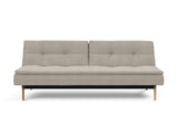 Dublexo Eik sovesofa i 579 Kenya Gravel, set forfra