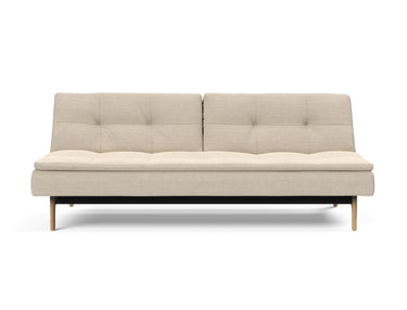 Dublexo Eik sovesofa i 586 Phobos Latte, set forfra
