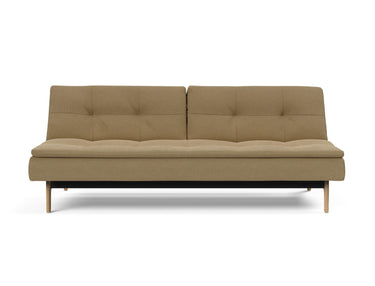 Dublexo Eik sovesofa i 860 Yogia Olive Brown, set forfra