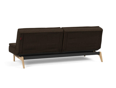 Dublexo Eik sovesofa i 358 Taura Chocco, set skråt bagfra
