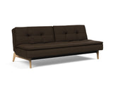Dublexo Eik sovesofa i 358 Taura Chocco, set skråt forfra