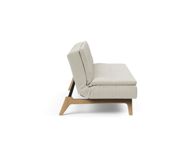 Dublexo Eik sovesofa i 527 Mixed Dance Natural, set fra siden