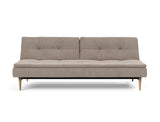 Dublexo Styletto Light Wood sovesofa i 318 Cordufine Beige, set forfra