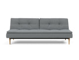 Dublexo Styletto Light Wood sovesofa i 320 Corocco Shadow Grey, set forfra