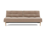 Dublexo Styletto Light Wood sovesofa i 417 Esina Mocha, set forfra