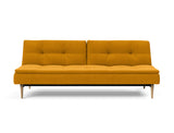 Dublexo Styletto Light Wood sovesofa i 507 Elegance Burned Curry, set forfra