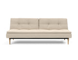 Dublexo Styletto Light Wood sovesofa i 586 Phobos Latte, set forfra