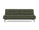 Dublexo Styletto Dark Wood sovesofa i 353 Taura Forest, set forfra