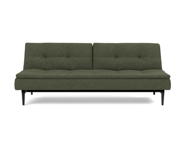 Dublexo Styletto Black Wood sovesofa i 353 Taura Forest, set forfra