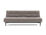 Dublexo Styletto Black Wood sovesofa i 418 Esina Truffle, set forfra