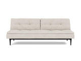 Dublexo Styletto Black Wood sovesofa i 470 Yuveno Natural, set forfra