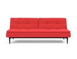 Dublexo Styletto Black Wood sovesofa i 511 Elegance Red, set forfra