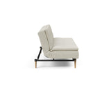 Dublexo Styletto Light Wood sovesofa i 527 Mixed Dance Natural, set fra siden