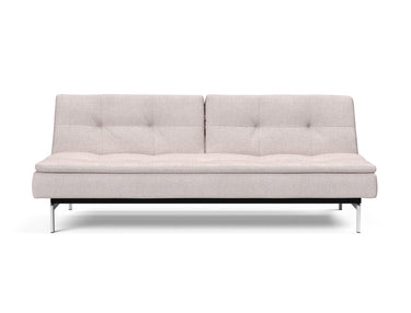 Dublexo Chrome sovesofa i 300 Weda Sand, set forfra