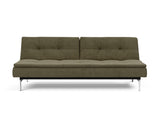 Dublexo Chrome sovesofa i 316 Cordufine Pine Green, set forfra