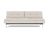 Dublexo Chrome sovesofa i 470 Yuveno Natural, set forfra