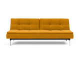 Dublexo Chrome sovesofa i 507 Elegance Burned Curry, set forfra