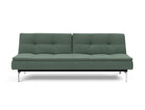 Dublexo Chrome sovesofa i 518 Elegance Green, set forfra