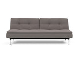 Dublexo Chrome sovesofa i 521 Mixed Dance Grey, set forfra
