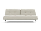 Dublexo Chrome sovesofa i 527 Mixed Dance Natural, set forfra