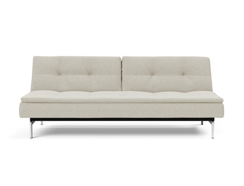 Dublexo Chrome sovesofa i 527 Mixed Dance Natural, set forfra