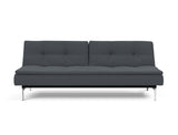 Dublexo Chrome sovesofa i 894 Mozart Grey Bronze, set forfra