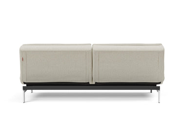 Dublexo Chrome sovesofa i 527 Mixed Dance Natural, set bagfra