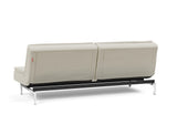 Dublexo Chrome sovesofa i 527 Mixed Dance Natural, set skråt bagfra