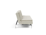 Dublexo Chrome sovesofa i 527 Mixed Dance Natural, set fra siden