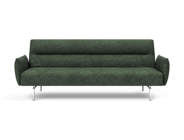 Jillis sovesofa med armlæn i 281 Avella Pine Green, set forfra