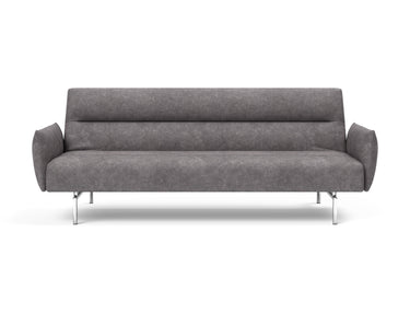 Jillis sovesofa med armlæn i 282 Avella Warm Grey, set forfra