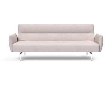 Jillis sovesofa med armlæn i 300 Weda Sand, set forfra