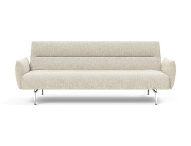 Jillis sovesofa med armlæn i 357 Taura Off White, set forfra